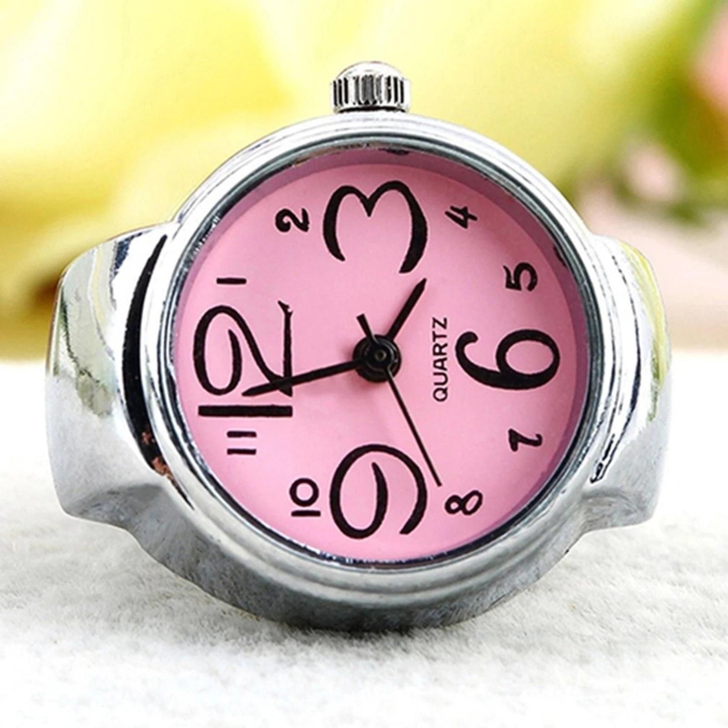 Men's Ring Watch Analogue Quartz on Finger Watch Ring