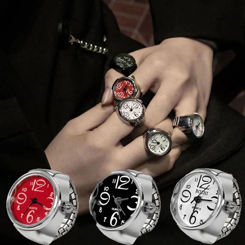 Men's Ring Watch Analogue Quartz on Finger Watch Ring
