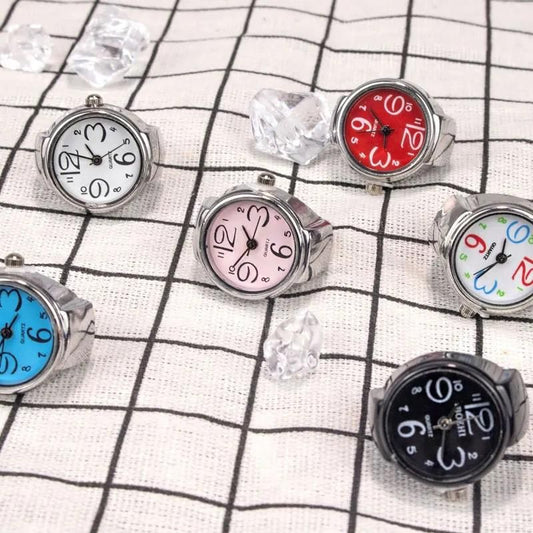 Men's Ring Watch Analogue Quartz on Finger Watch Ring