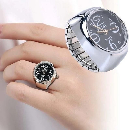Men's Ring Watch Analogue Quartz on Finger Watch Ring